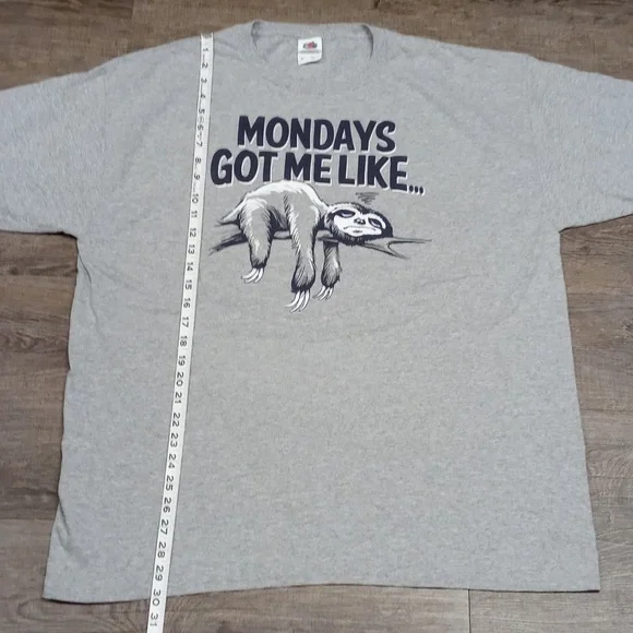 Graphic Tee, "Mondays Got Me Like..." - Picture 4 of 4